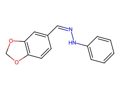 1-[(2H-1,3-Benzodioxol-5-yl)methylidene]-2-phenylhydrazine structure