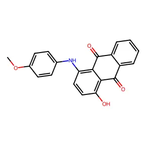 1-Hydroxy-4-[(4-methoxyphenyl)amino]-9,10-anthracenedione structure