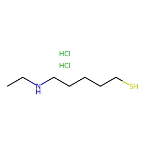 5-(Ethylamino)pentane-1-thiol--hydrogen chloride (1/2) structure