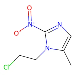 Imidazole, 1-(2-chloroethyl)-5-methyl-2-nitro- structure