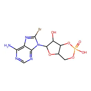 8-Bromoadenosine 3',5'-cyclic monophosphate structure