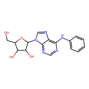 Adenosine,6N-phenyl structure