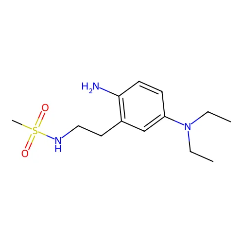 N-[2-[2-amino-5-(diethylamino)phenyl]ethyl]methanesulfonamide structure