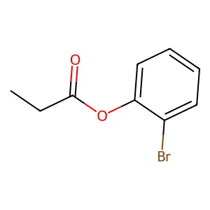 Phenol, 2-bromo-, 1-propanoate structure