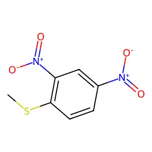 1-Methylmercapto-2,4-dinitrobenzene structure