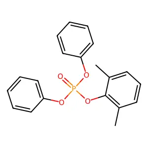 Phosphoric acid, 2,6-dimethylphenyl diphenyl ester structure