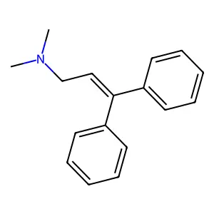 (3,3-Diphenyl-allyl)-dimethyl-amine structure