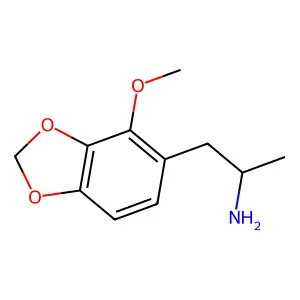 4-Methoxy-alpha-methyl-1,3-benzodioxole-5-ethanamine structure