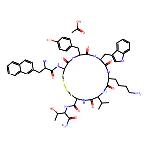 Lanreotide acetate (108736-35-2 free base) structure