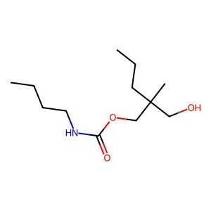 1,3-Propanediol, 2-methyl-2-propyl-, butylcarbamate structure
