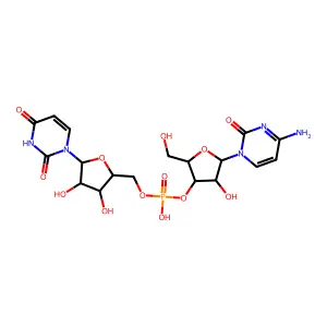 Cytidylyl-(3'->5')-uridine structure