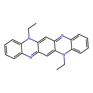 5,12-Diethyl-5,12-dihydroquinoxalino(2,3-b)phenazine structure