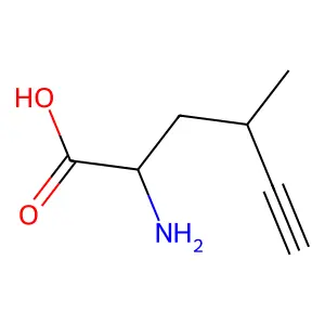 5-Hexynoic acid, 2-amino-4-methyl- structure