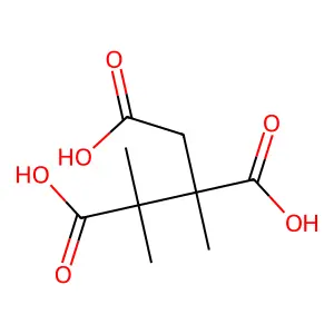 (-)-2,3-Dimethylbutane-1,2,3-tricarboxylic acid structure