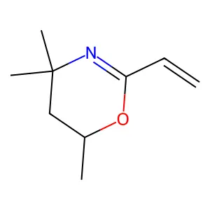 5,6-Dihydro-4,4,6-trimethyl-2-vinyl-4H-1,3-oxazine structure