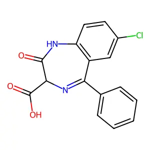 Clorazepate structure