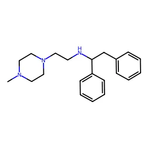 Piperazine, 1-(2-(1,2-diphenylethylamino)ethyl)-4-methyl- structure