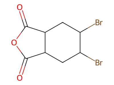5,6-Dibromohexahydroisobenzofuran-1,3-dione structure