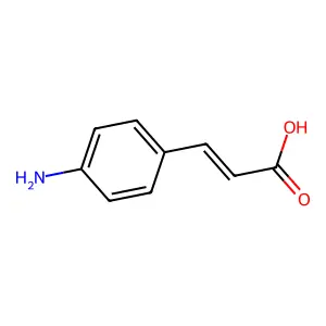 3-(4-Aminophenyl)prop-2-enoic acid structure