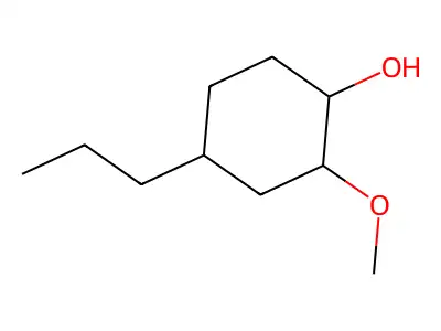 Cyclohexanol, 2-methoxy-4-propyl- structure