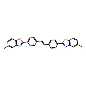 1,2-Bis(4-(5-methylbenzo[d]oxazol-2-yl)phenyl)ethene structure