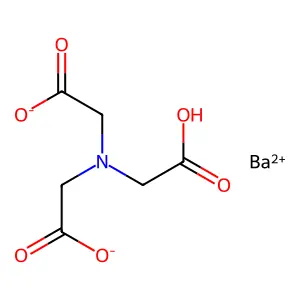 Glycine, N,N-bis(carboxymethyl)-, barium salt (1:1) structure