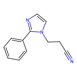 1H-Imidazole-1-propanenitrile, 2-phenyl- structure