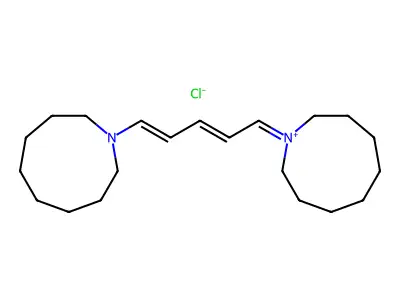 1-[5-(Azonan-1-yl)penta-2,4-dien-1-ylidene]azonan-1-ium chloride structure