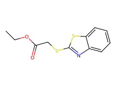 Benzothiazolethiol, 2-ethoxycarbonylmethyl- structure