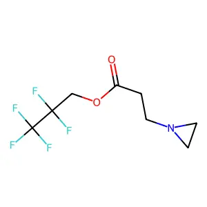 2,2,3,3,3-Pentafluoropropyl 3-(aziridin-1-yl)propanoate structure