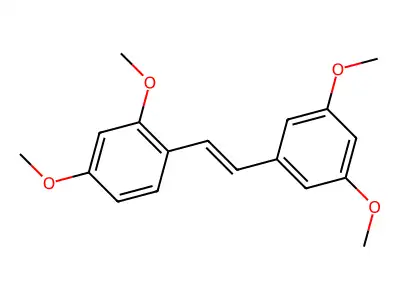 1-[2-(2,4-Dimethoxyphenyl)ethenyl]-3,5-dimethoxybenzene structure