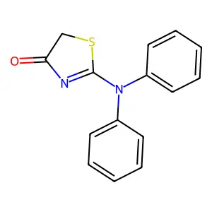 4(5H)-Thiazolone, 2-(diphenylamino)- structure