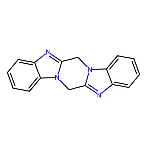 6H,13H-Pyrazino(1,2-a:4,5-a')bisbenzimidazole structure