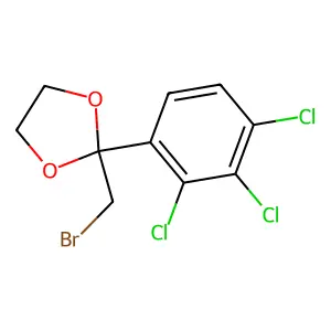 2-(Bromomethyl)-2-(2,3,4-trichlorophenyl)-1,3-dioxolane structure