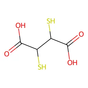 Dimercaptosuccinic Acid structure