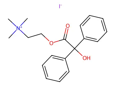 Metocinium iodide structure