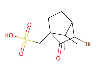 3-Bromo-2-oxobornane-10-sulphonic acid structure