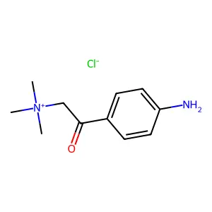 Benzeneethanaminium, 4-amino-N,N,N-trimethyl-beta-oxo-, chloride (1:1) structure
