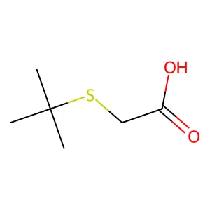 (tert-Butylthio)acetic acid structure