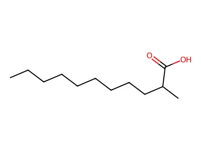Undecanoic acid, 2-methyl- structure