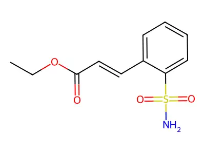 Ethyl 3-(2-sulfamoylphenyl)prop-2-enoate structure