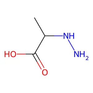 2-Hydrazinylpropanoic acid structure