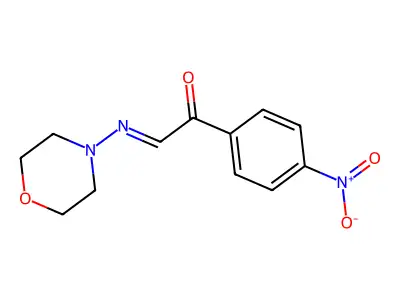 2-Morpholin-4-ylimino-1-(4-nitrophenyl)ethanone structure