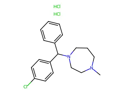 Homochlorocyclizine hydrochloride structure