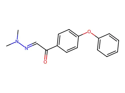 2-(Dimethylhydrazinylidene)-1-(4-phenoxyphenyl)ethanone structure