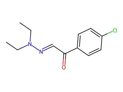 1-(4-Chlorophenyl)-2-(diethylhydrazinylidene)ethanone structure