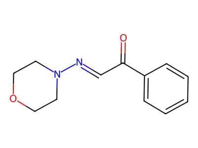 2-Morpholin-4-ylimino-1-phenylethanone structure