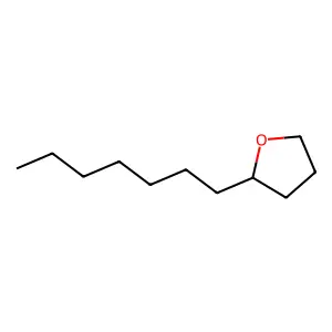 Furan, 2-heptyltetrahydro- structure
