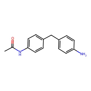 N-Acetyl-4,4'-diaminodiphenylmethane structure