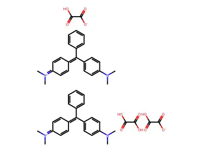 N,N,N',N'-Tetramethyl-4,4'-diaminotriphenylcarbenium oxalate structure